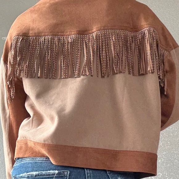 Miss Me Fringe Jacket Small - Picture 2 of 5